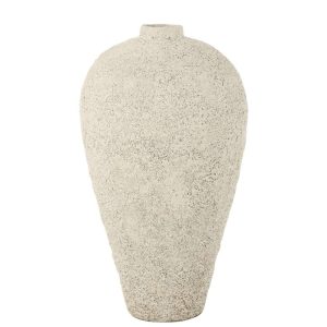 VASE POT ANTIQUE CEMENT WHITE