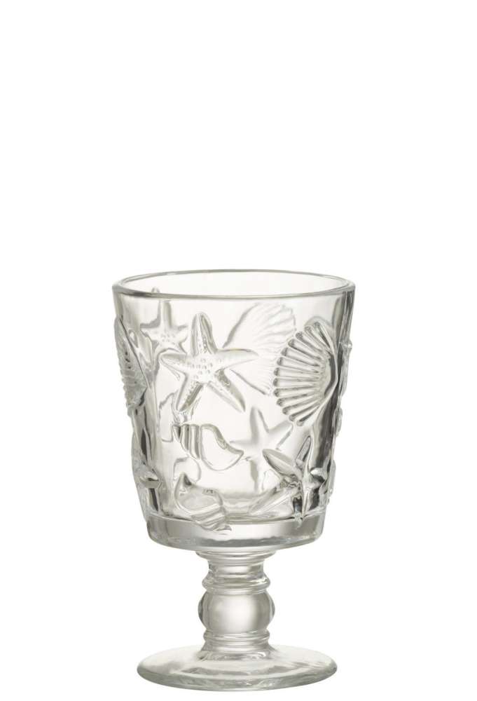 WINE GLASS SEA GLASS TRANSPARENT