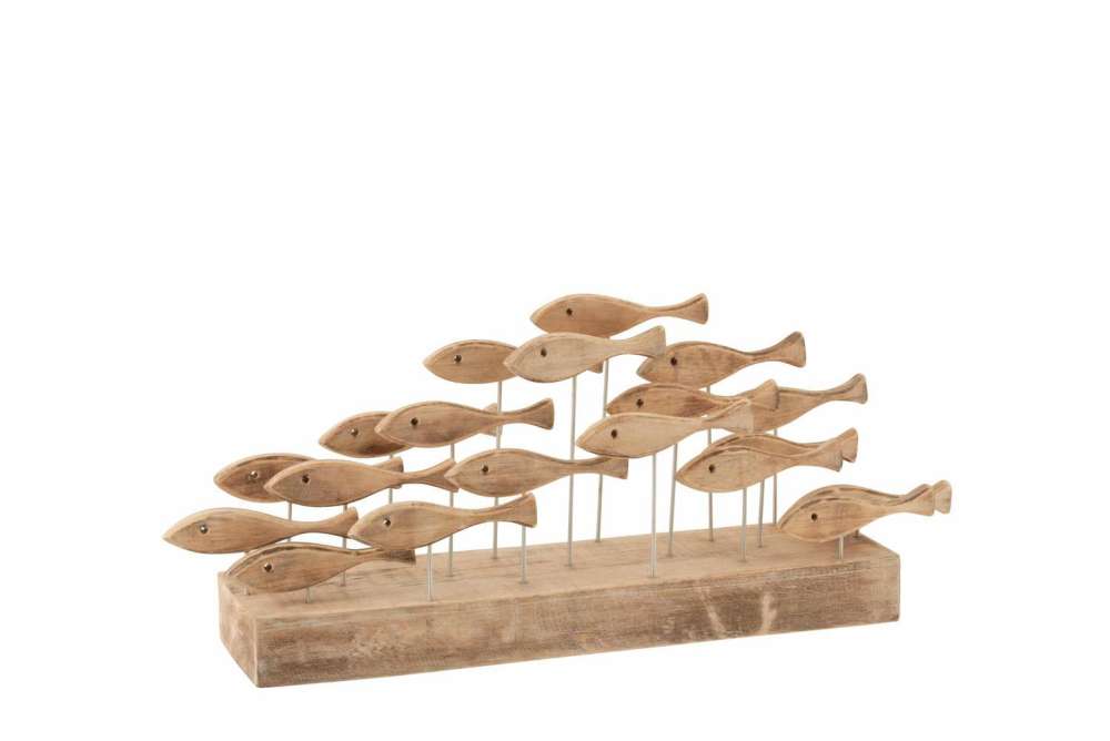 FISH 19 ON FOOT ALBASIA WOOD LIGHT NATURAL