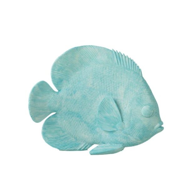 FISH FLAT POLYRESIN AZURE L