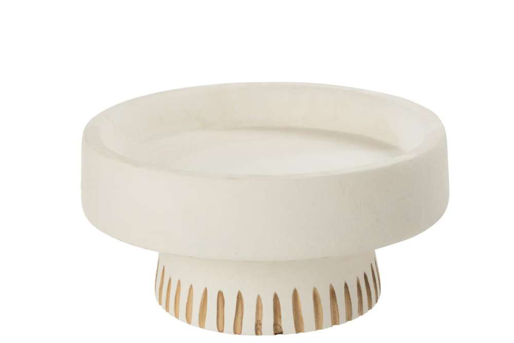 BOWL YING WOOD WHITE