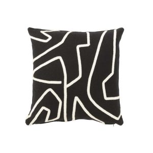 CUSHION STRIPE TEXTILE BLACK/WHITE