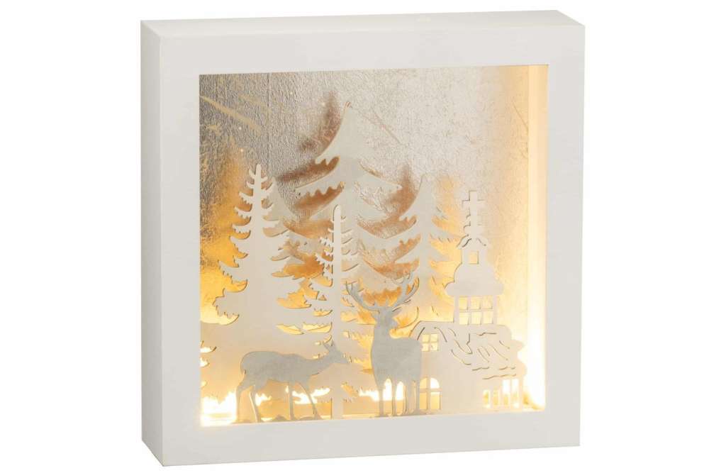 FRAME 3D LED WINTER PVC/GLASS SILVER