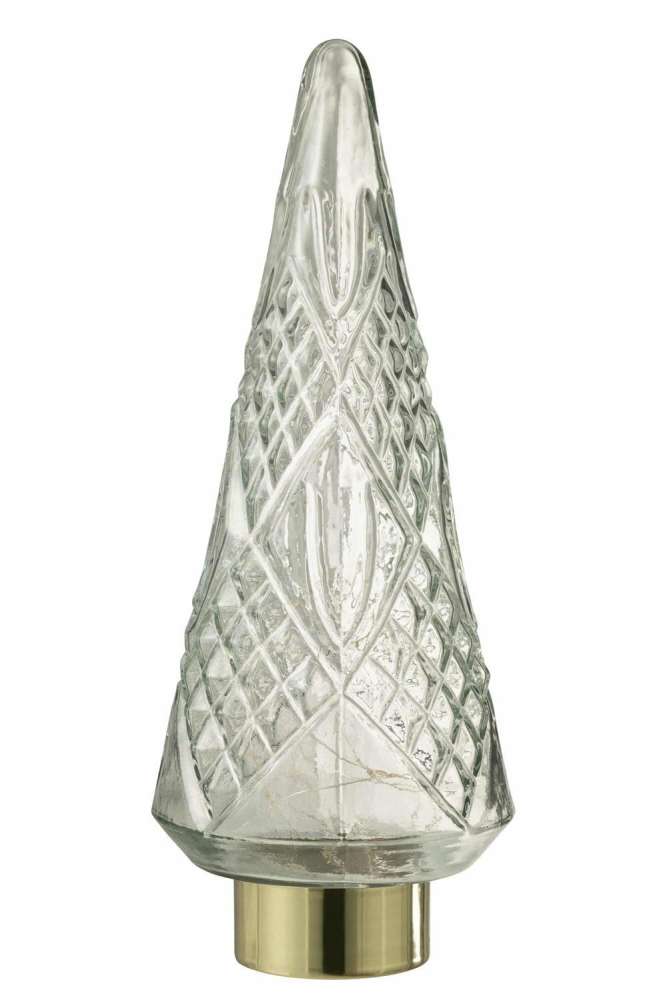XMAS TREE LED GLASS TRANSPARENT LARGE