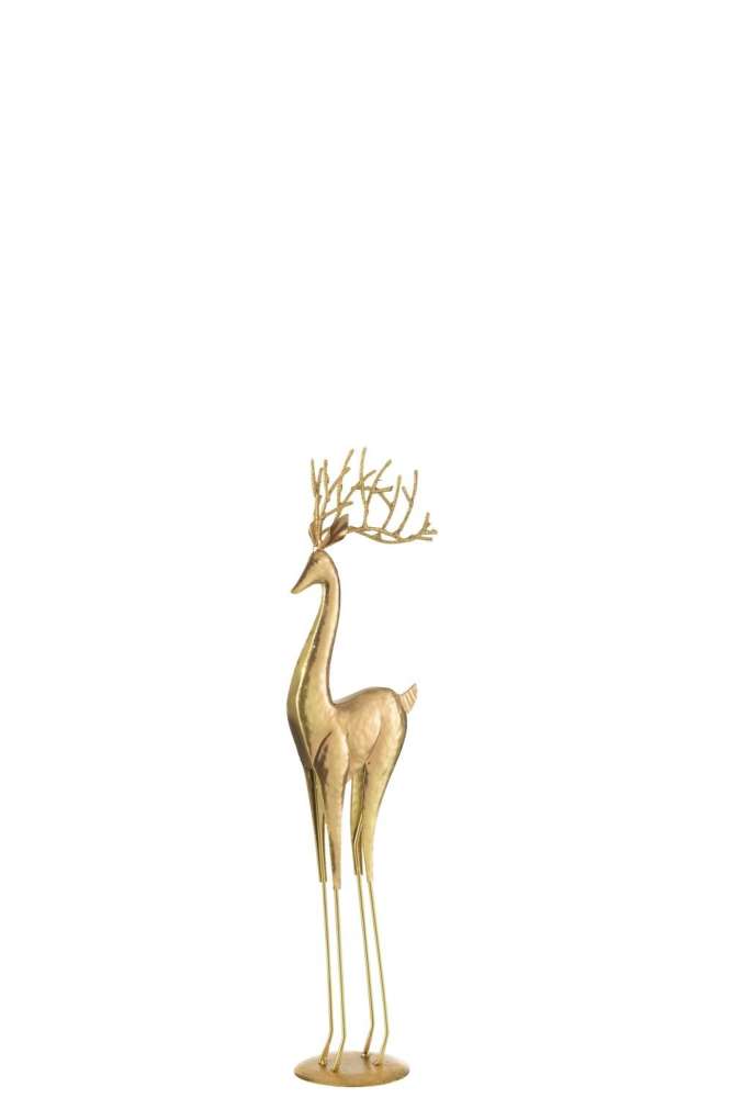REINDEER ON BASE METAL GOLD SMALL