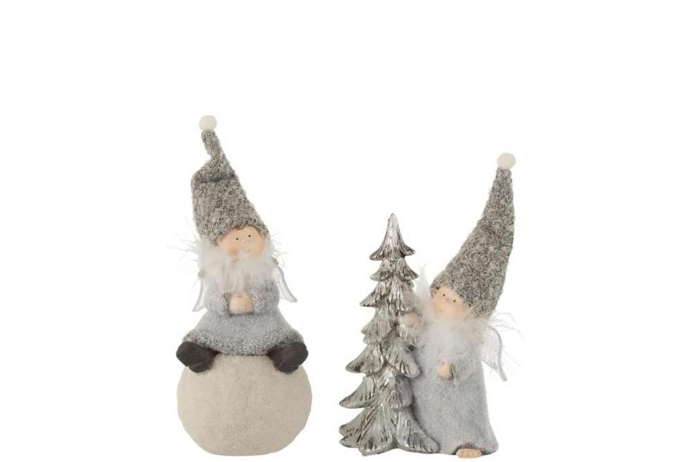 ANGEL BALL+TREE PORZ GREY SMALL ASSORTMENT OF 2
