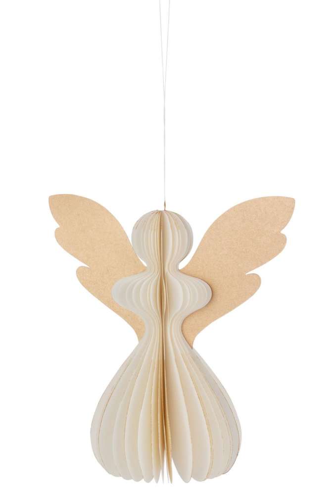 HANGER ANGEL PAPER CREAM WHITE LARGE