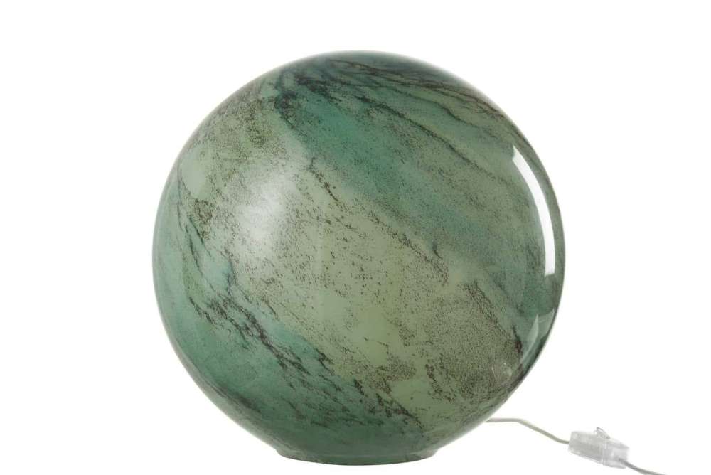 LAMP DANY ROUND GLASS GREEN LARGE
