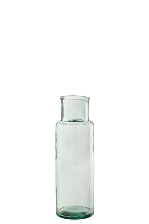 VASE CYLINDER RECYCLED GLASS SMALL