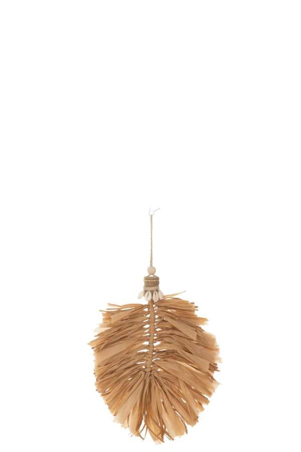 HANGER LEAF RAFFIA NATURAL