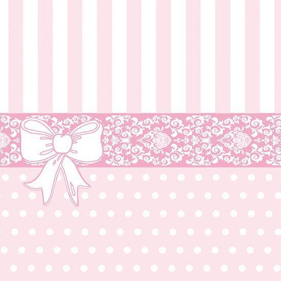 Serviett Tekstil 40X40Cm Bine Lyserød