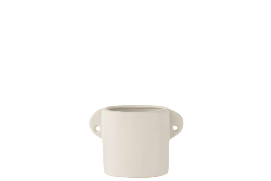 POT RENAISSANCE CERAMIC WHITE