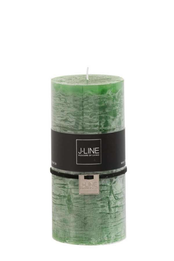 CYLINDER CANDLE LIGHT GREEN L -52H