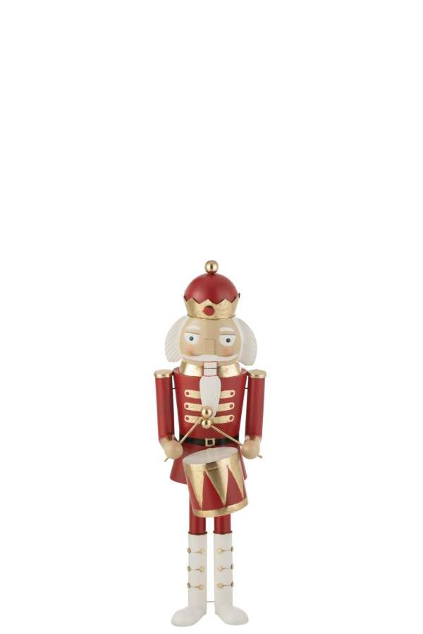 NUTCRACKER DRUM IRON RED/GOLD MEDIUM