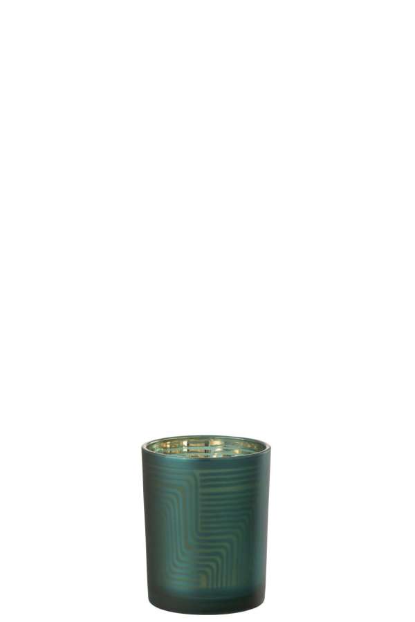 HURRICANE ZIGZAG GLASS GREEN MEDIUM