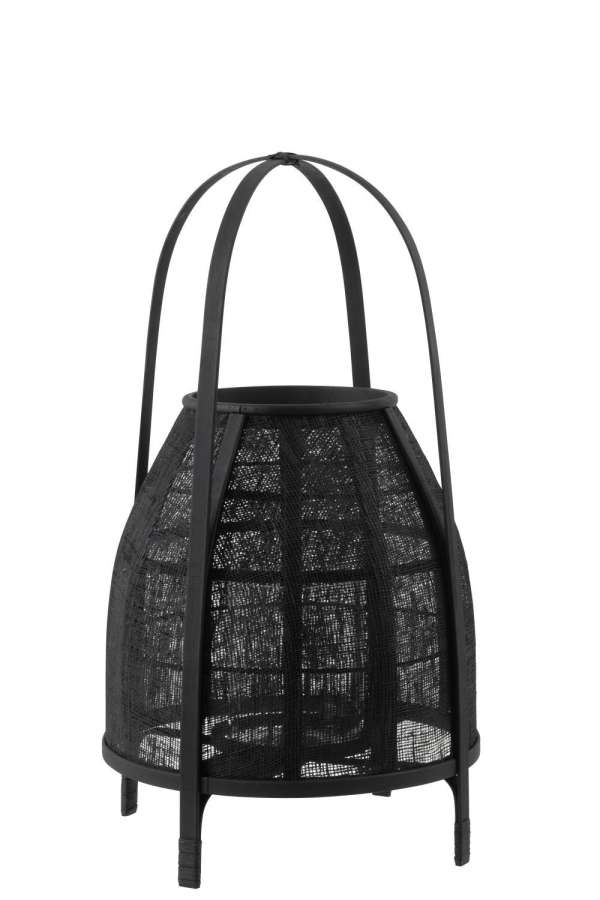 LANTERN HOOD BAMBOO BLACK MEDIUM