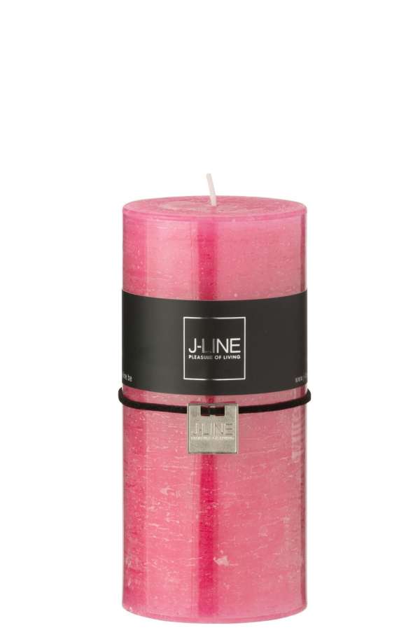 CYLINDER CANDLE PINK LARGE 52H