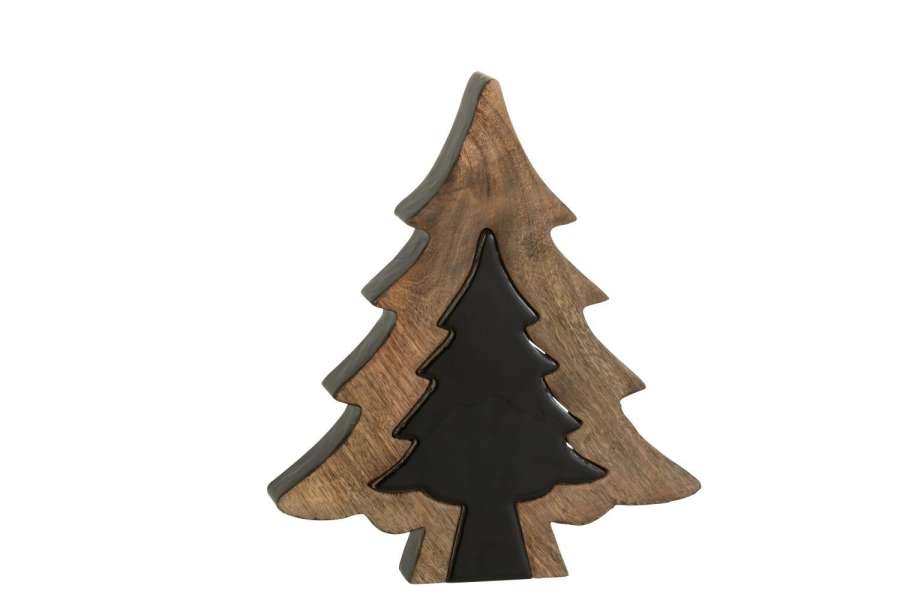 TREE PUZZLE WOOD BLACK/NATURAL SMALL
