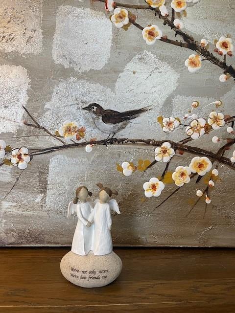 Figur engel- søstre-16cm