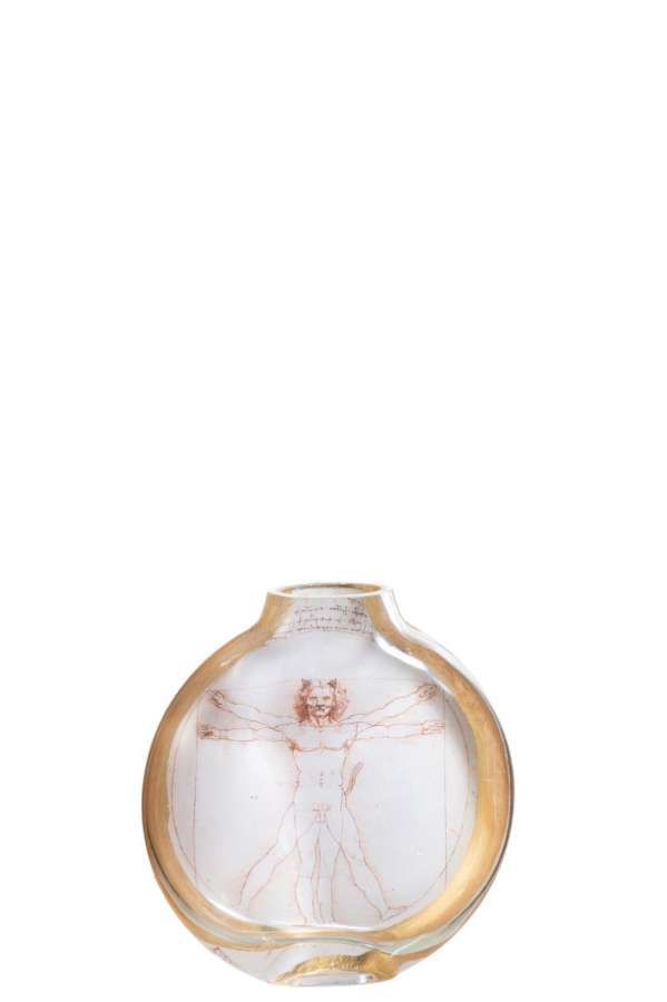 LES CHARTISTES VASE INSPIRÉ PAR HOMME DE VITRUVE  PETIT