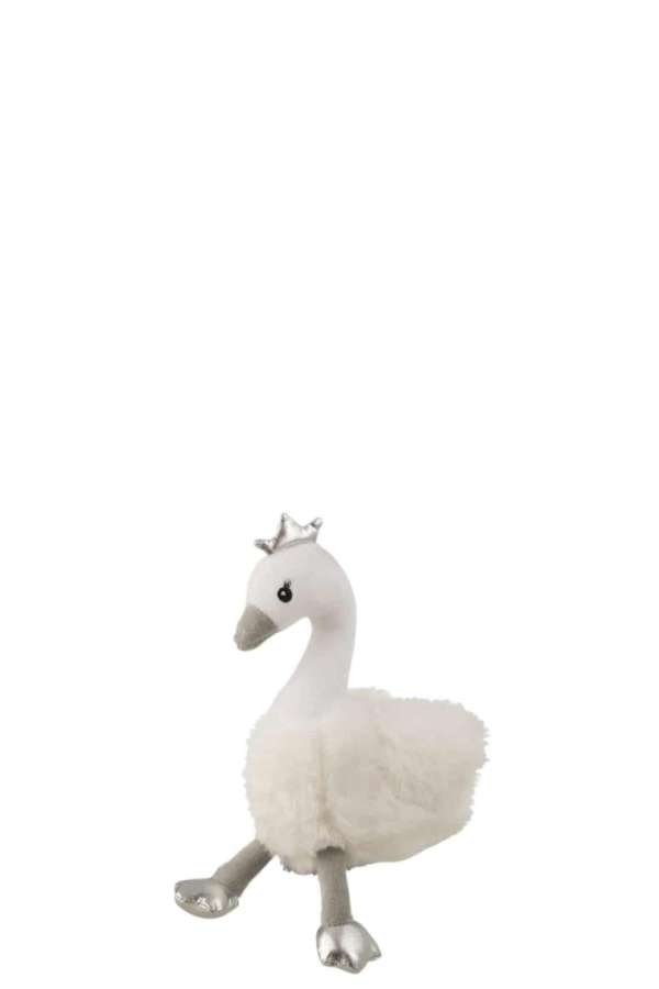 SWAN PLUSH WHITE/GREY/SILVER SMALL