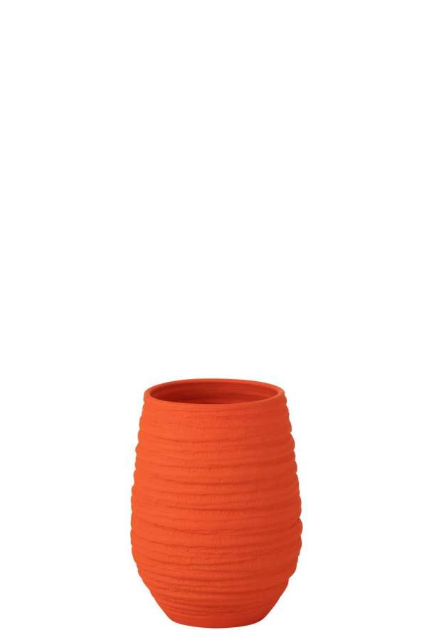 VASE FIESTA CERAMIC ORANGE MEDIIUM