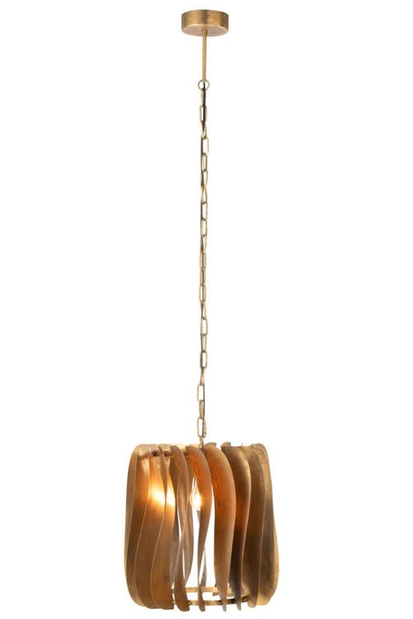 CEILING LAMP TINA IRON BLACK GOLD