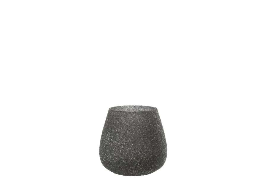 HURRICANE GLITTER GLASS PURPLE MEDIUM