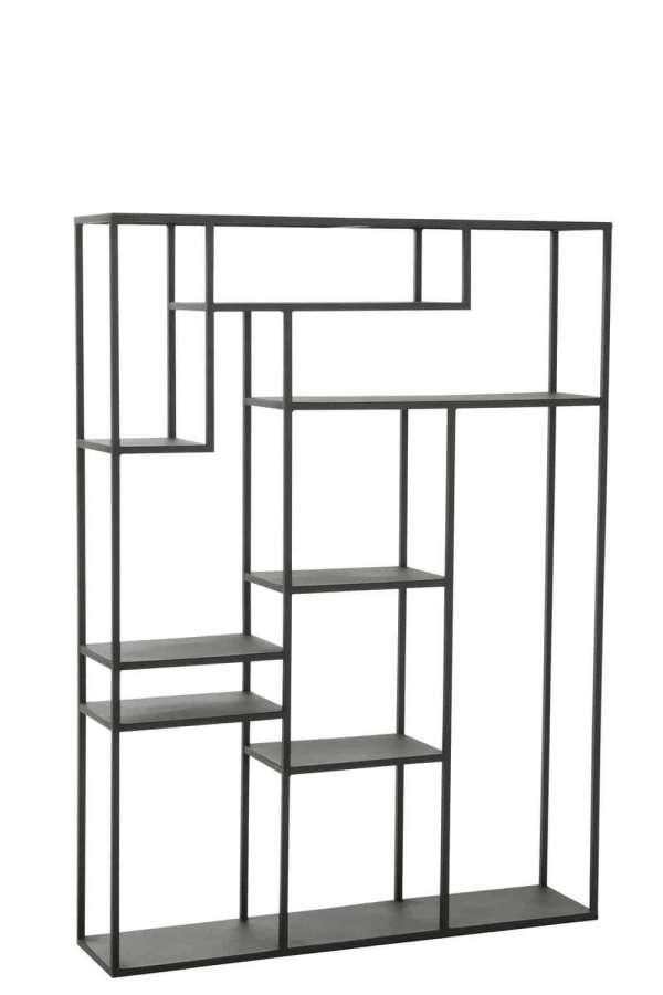RACK IRREGULAR SHELF METAL BLACK