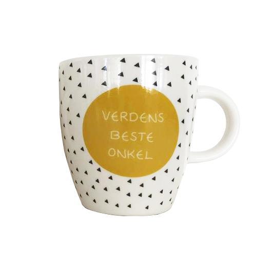 Kaffekopp,lite  krus med tekst-verdens Beste Onkel  ca 7X8Cm