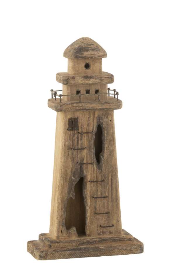 LIGHTHOUSE PAULOWNIA WOOD DARK NATURAL LARGE