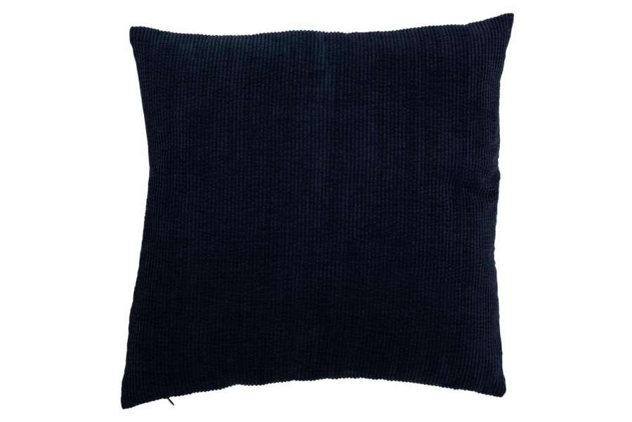 CUSHION RIB SQUARE VELVET BLUE