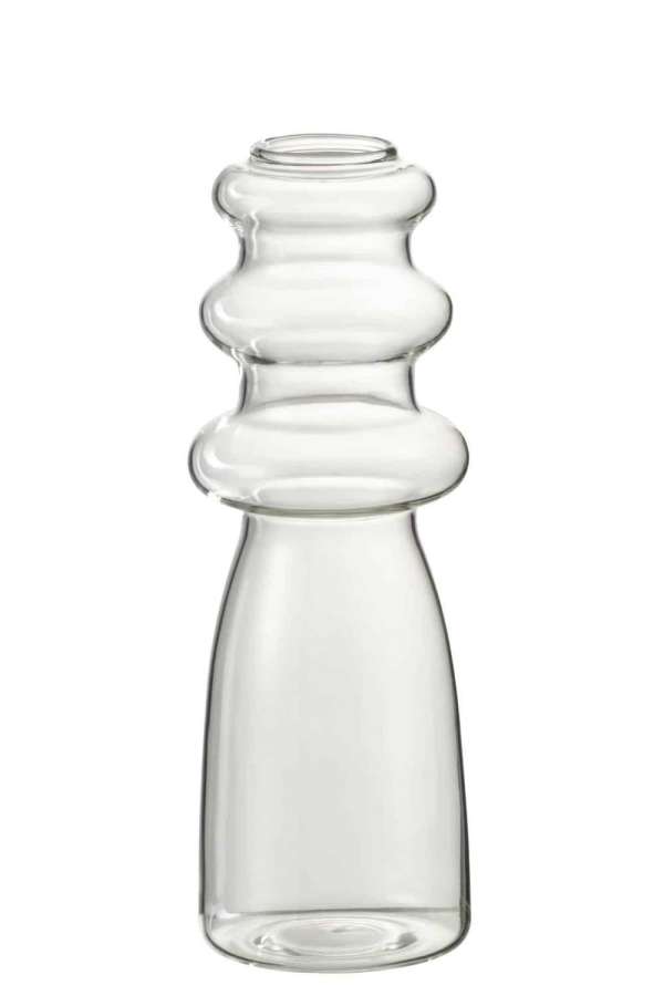 VASE LUNA GLASS TRANSPARENT SMALL