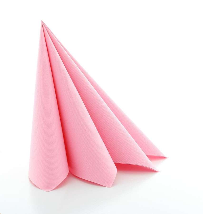 Serviett Tekstil 40X40Cm Lyserød