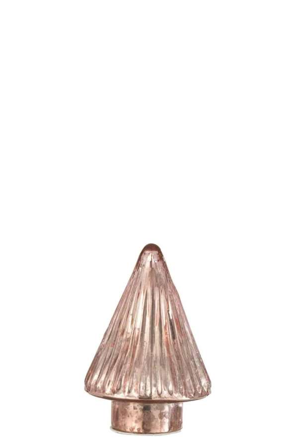 XMAS TREE LED GLASS PINK EXTRA SMALL