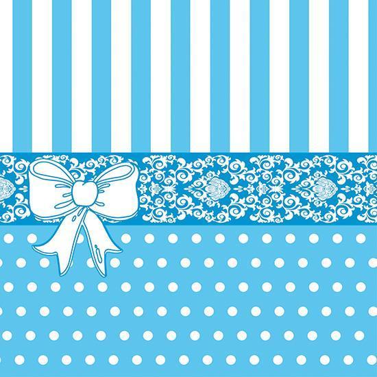 Serviett Tekstil 40X40Cm Bine Lyseblå