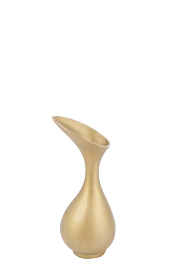 VASE OLIVIA ALUMINIUM GOLD SMALL