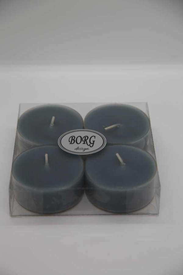 Telys Maxi 10T 4pk-Grå