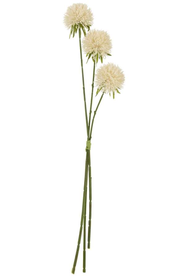 FLOWER ALLIUM 3 PIECES PLASTIC WHITE L