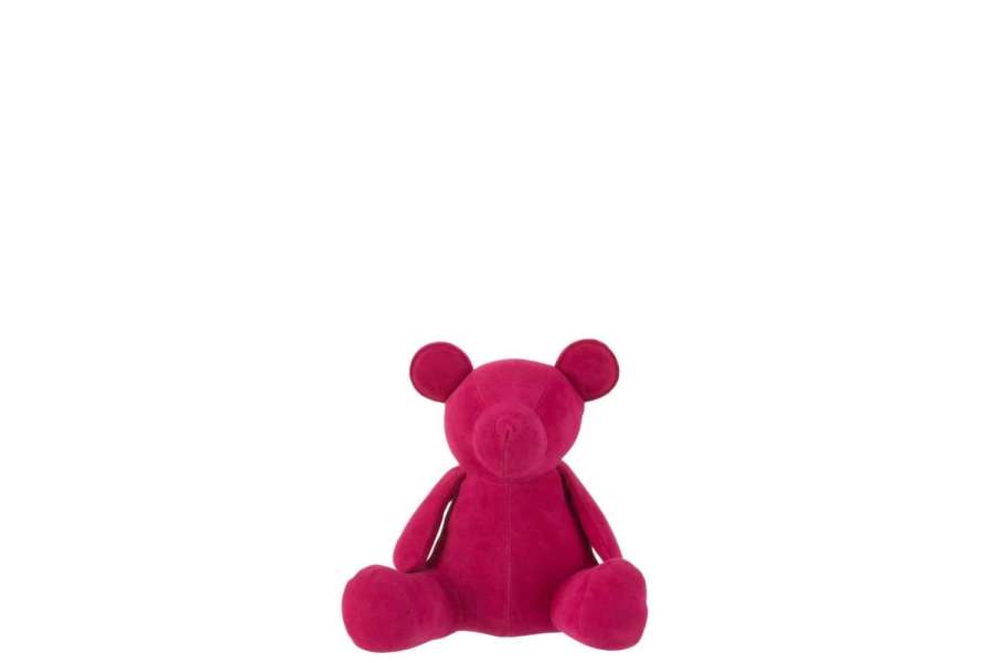 BEAR DECO MATTE VELVET PINK SMALL