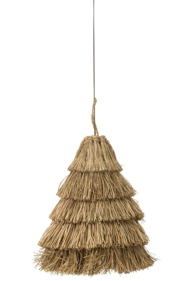 HANGING LAMP 5 LAYERS SEAGRASS NATURAL