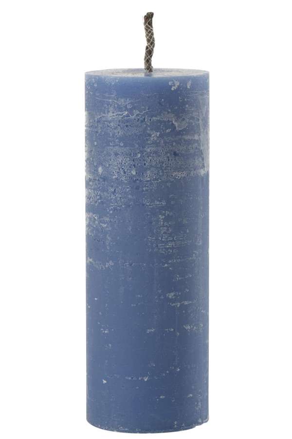 OUTDOOR CANDLE PILLAR PARAFFIN BLUE EXTRA LARGE-50HOURS