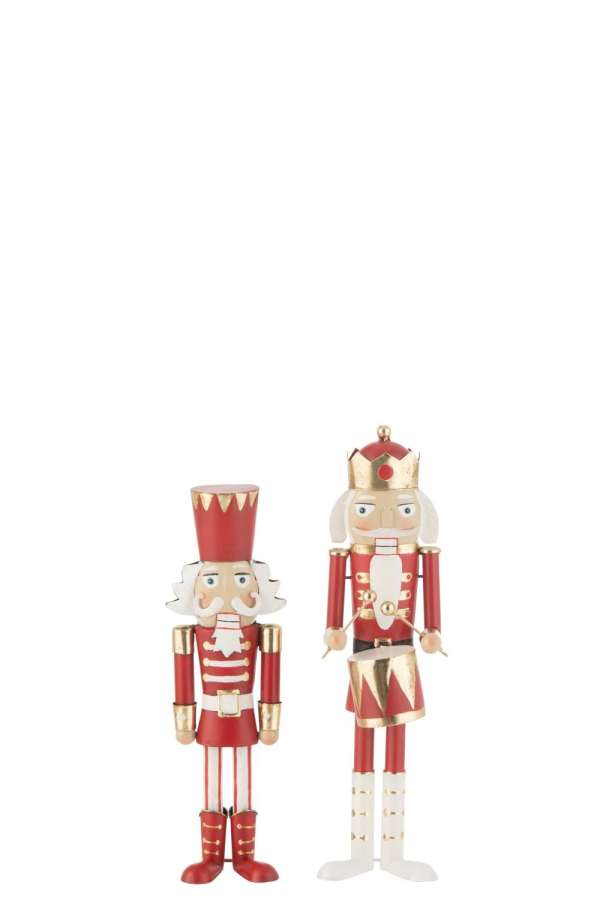 NUTCRACKER IRON RED/GOLD SMALL ASSORTMENT OF 2