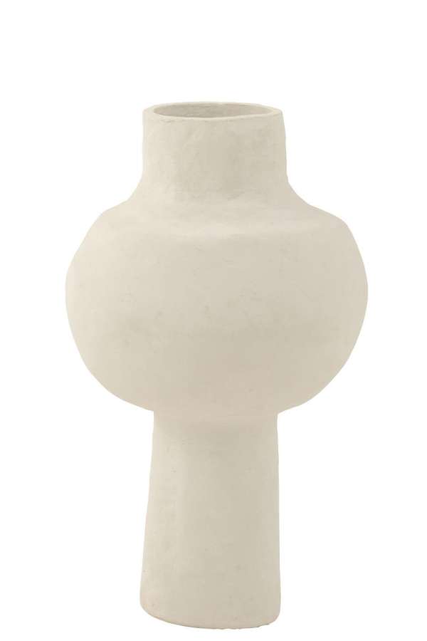 POT ORIGINAL PAPER MACHE WHITE