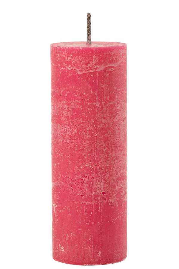 OUTDOOR CANDLE PILLAR PARAFFIN PINK EXTRA LARGE-50HOURS
