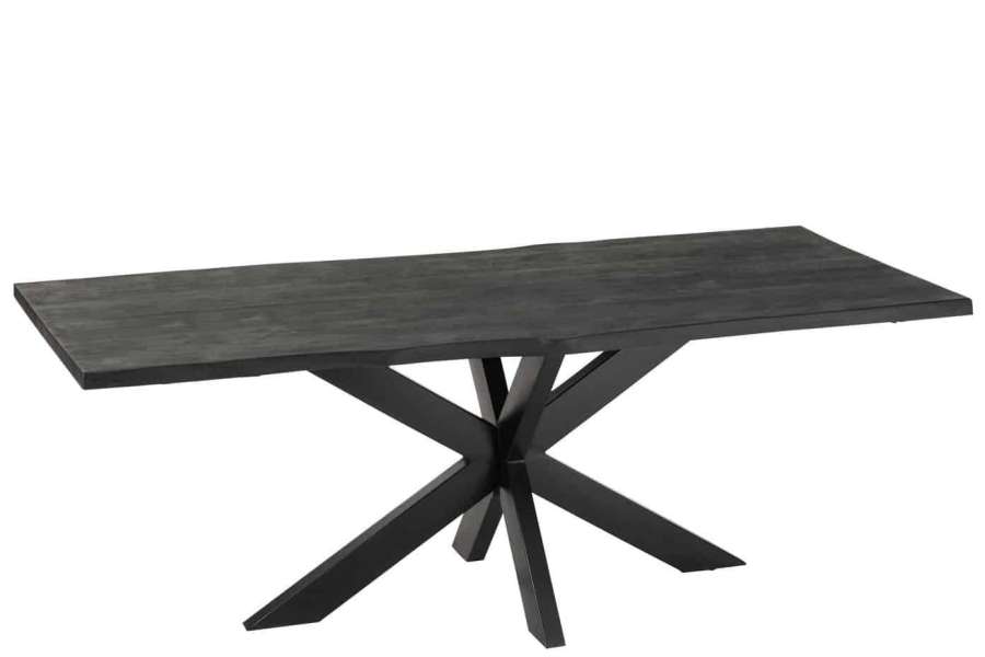 DINING TABLE GERARD BIG MANGO WOOD BLACK