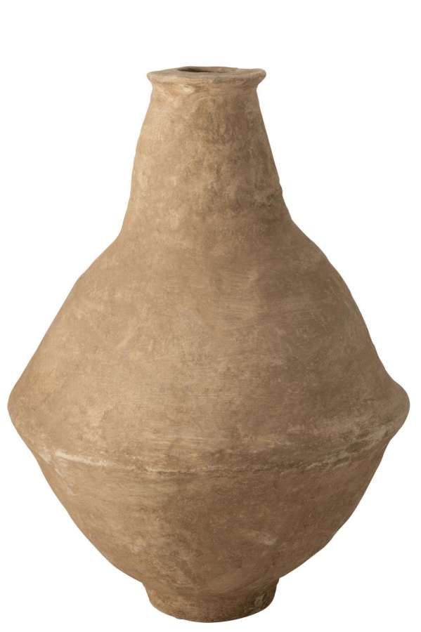 VASE EXTRA-LARGE CHAD PAPIER MACHE BROWN