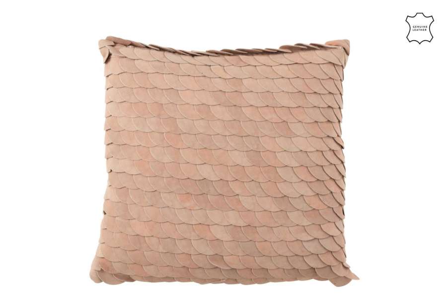CUSHION SCAL SQUAR LEATHER PK