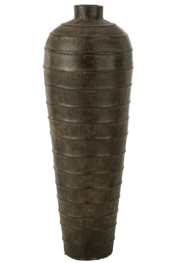 VASE ISABEL CEMENT BROWN