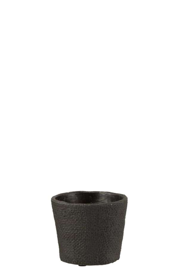 FLOWERPOT BAR CEMENT BLACK SMALL